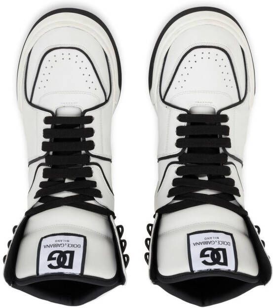 Dolce & Gabbana New Roma leren sneakers Wit