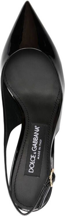 Dolce & Gabbana Slingback pumps met puntige neus Zwart