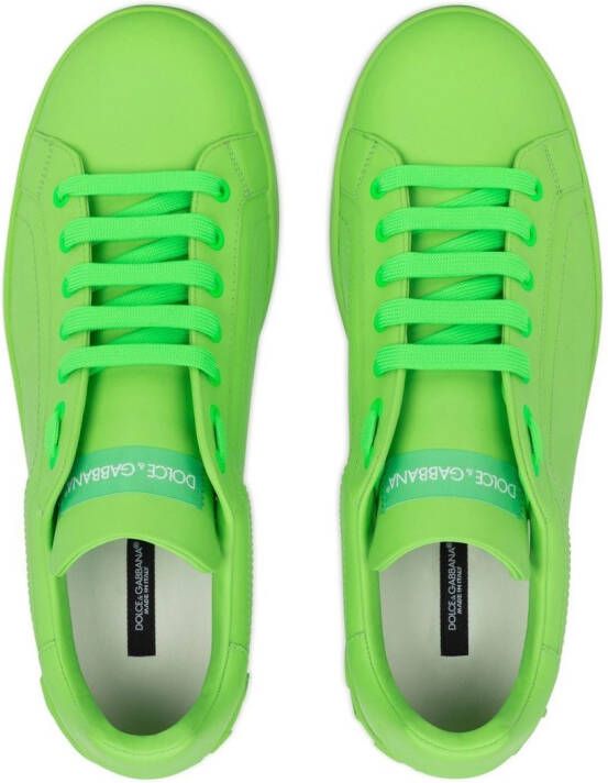 Dolce & Gabbana Portofino low-top sneakers Groen