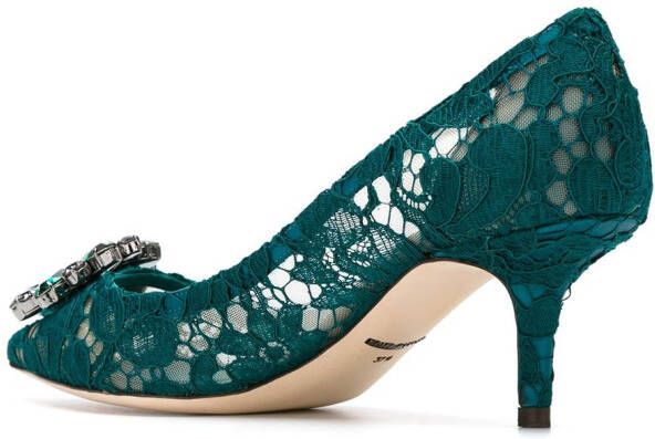 Dolce & Gabbana Pumps met kristallen Groen