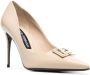 Dolce & Gabbana Pumps met logoplakkaat Beige - Thumbnail 2