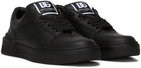 Dolce & Gabbana New Roma leren sneakers Zwart