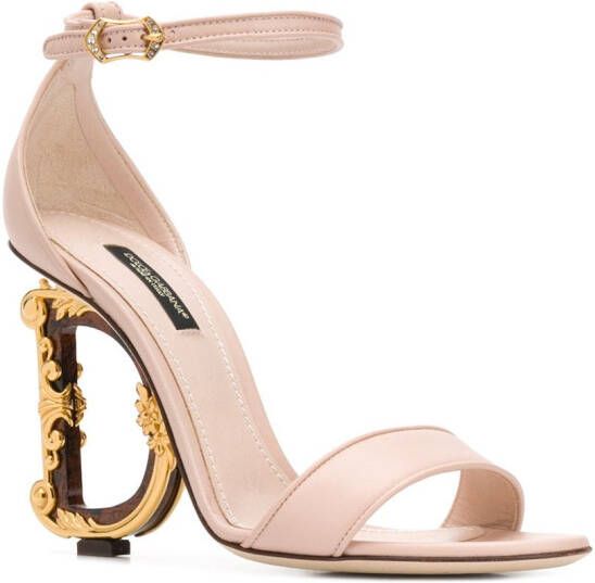 Dolce & Gabbana Sandalen met D hak Roze