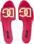 Dolce & Gabbana Lakleren sandalen met logo Roze - Thumbnail 4