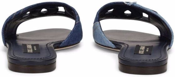 Dolce & Gabbana Denim sandalen Blauw