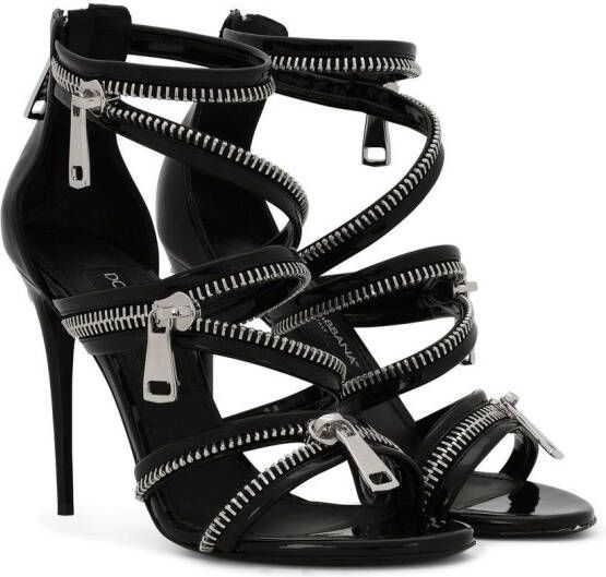 Dolce & Gabbana Sandalen met rits Zwart