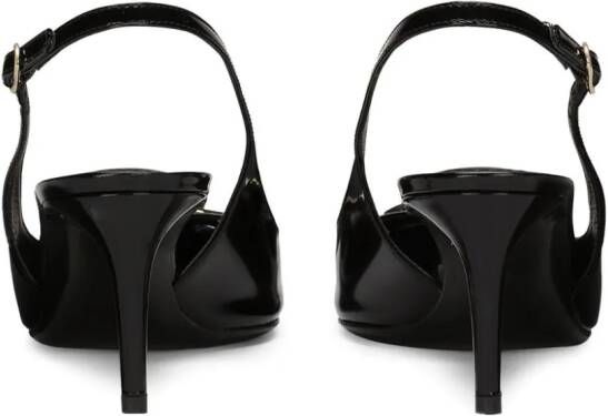 Dolce & Gabbana Slingback pumps met logo Zwart