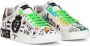 Dolce & Gabbana Portofino leren sneakers met studs Wit - Thumbnail 2