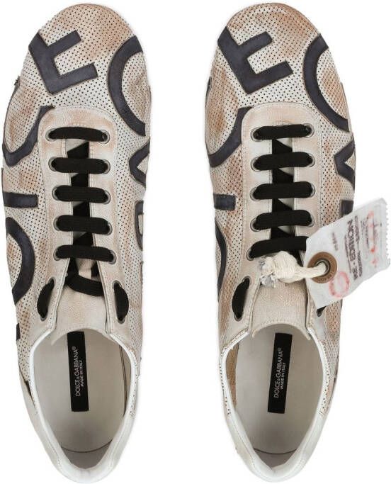 Dolce & Gabbana Thailandia leren sneakers Beige