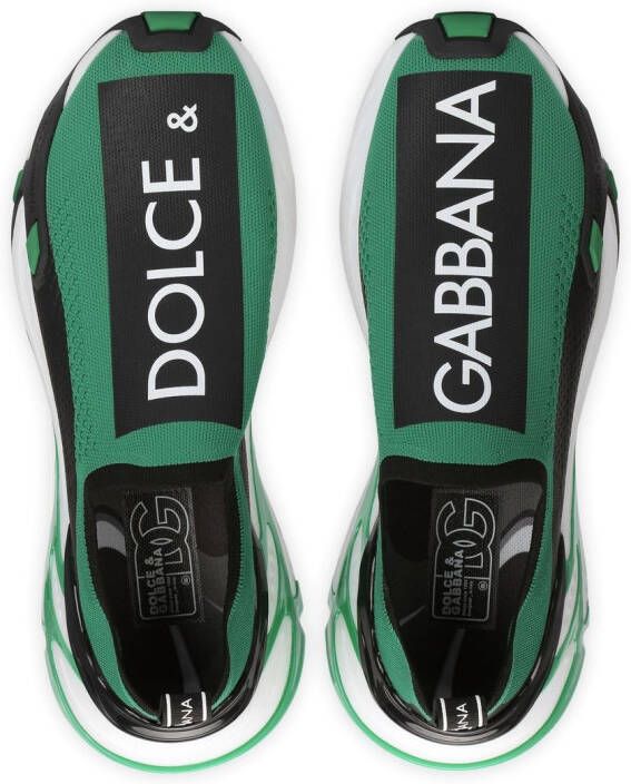 Dolce & Gabbana Fast mesh sneakers Groen