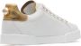 Dolce & Gabbana Witte sneakers van leer verfraaid met parel - Thumbnail 3