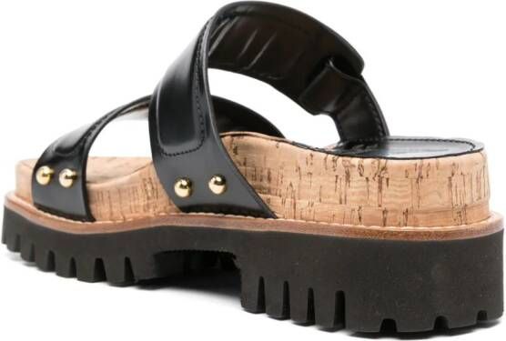 Dorothee Schumacher Leren sandalen Zwart