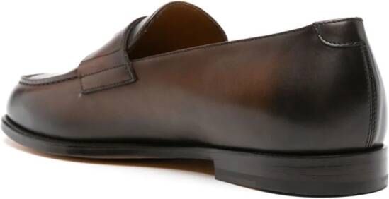 Doucal's Leren loafers met afwerking Bruin