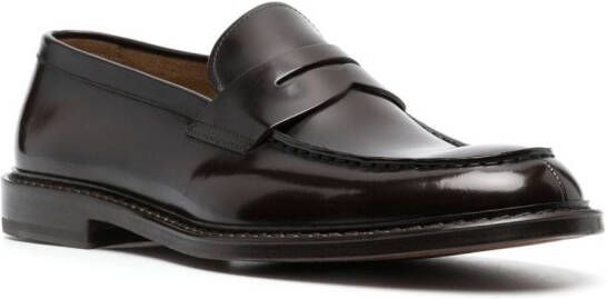 Doucal's Leren loafers Bruin