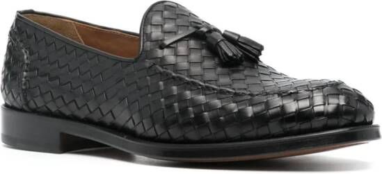 Doucal's Geweven leren loafers Zwart