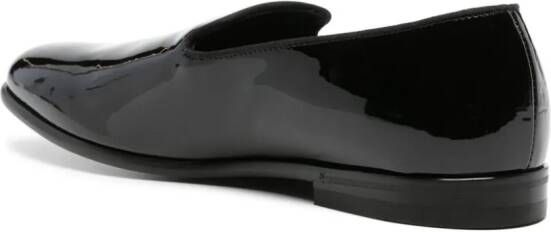 Doucal's Lakleren loafers Zwart