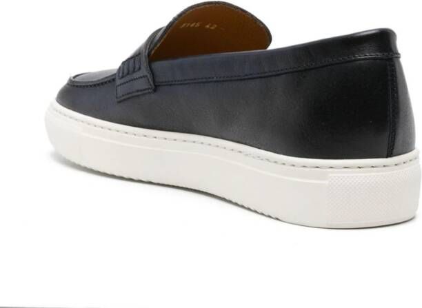 Doucal's Leren penny loafers Blauw