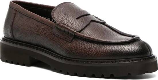 Doucal's Leren loafers Bruin