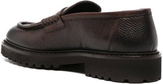 Doucal's Leren loafers Bruin