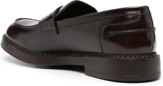 Doucal's Leren loafers Bruin