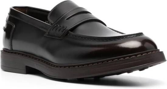 Doucal's Leren loafers Bruin