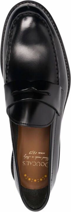 Doucal's Loafers met horsebit detail Zwart