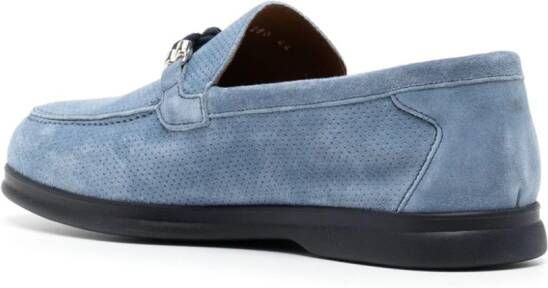 Doucal's Geperforeerde loafers Blauw