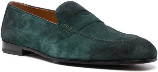 Doucal's Suède loafers Groen