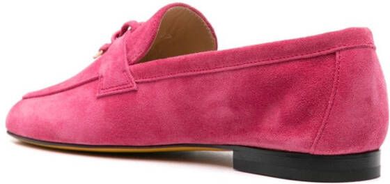 Doucal's Suède loafers met kwastje Roze