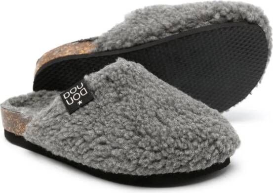 Douuod Kids Slippers met logopatch Grijs