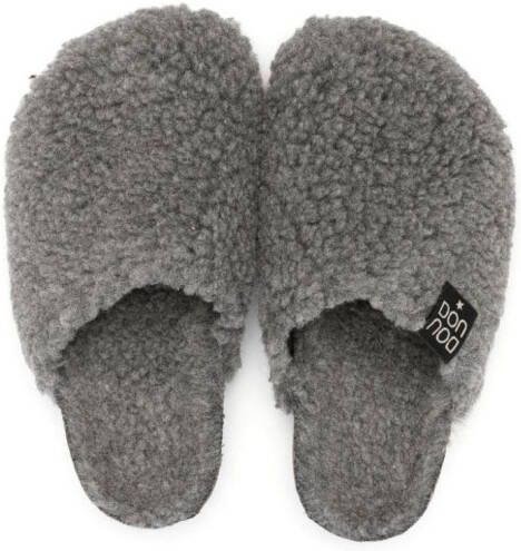 Douuod Kids Slippers met logopatch Grijs