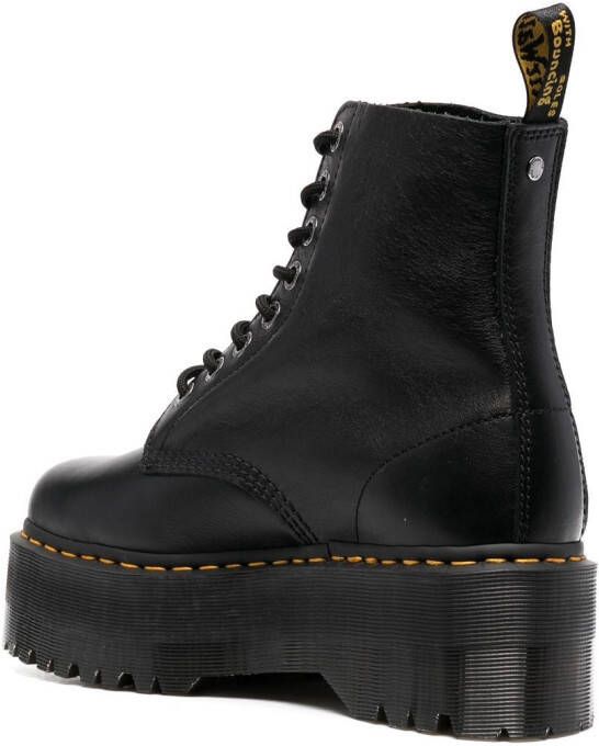 Dr. Martens 1460 Pascal Max laarzen met plateauzool Zwart