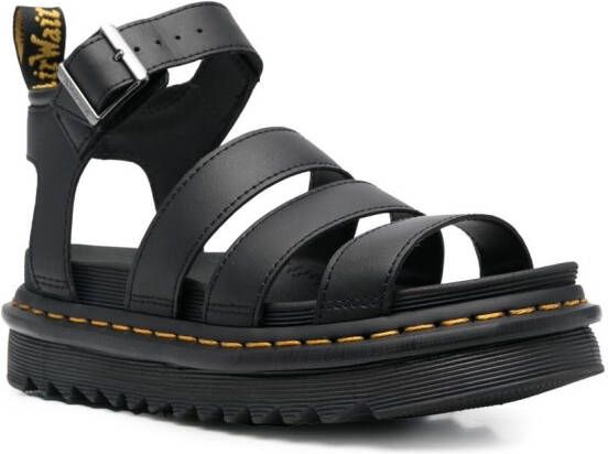 Dr. Martens Blair sandalen met open neus Zwart