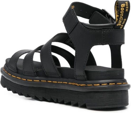 Dr. Martens Blair sandalen met open neus Zwart