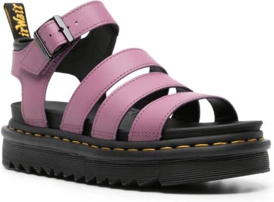 Dr. Martens Blaire sandalen met plateauzool Paars