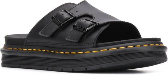 Dr. Martens Dax sandalen met gesp Zwart