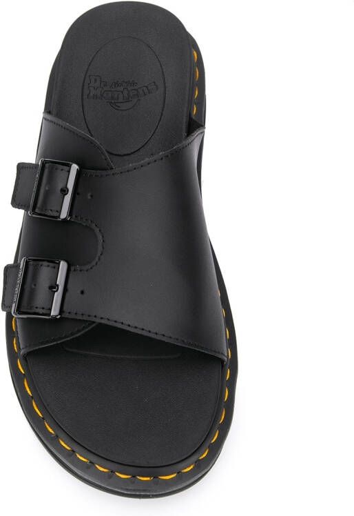 Dr. Martens Dax sandalen met gesp Zwart