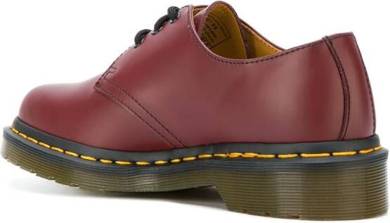 Dr. Martens geribbelde zool brogues Rood