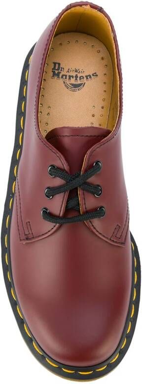 Dr. Martens geribbelde zool brogues Rood