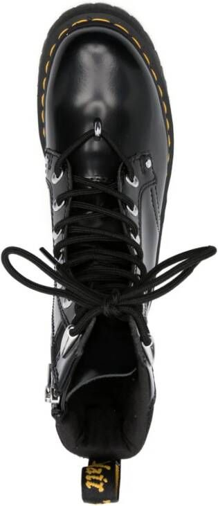 Dr. Martens Jadon leren combat boots Zwart