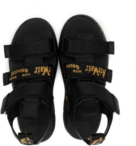 Dr. Martens Kids Sandalen met klittenband Zwart