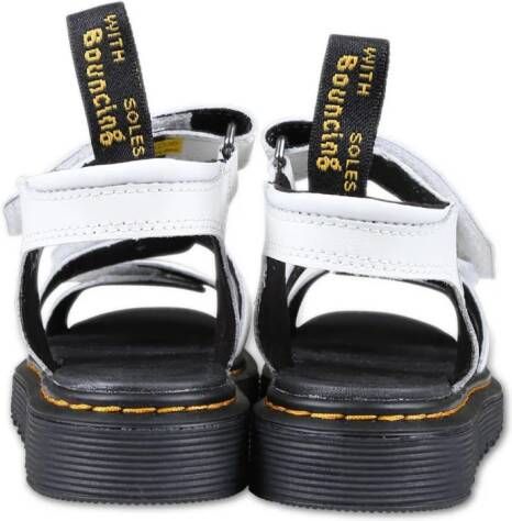 Dr. Martens Kids Klaire leren sandalen Wit