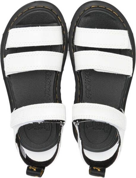 Dr. Martens Kids Sandalen met klittenband Wit