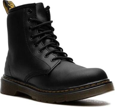 Dr. Martens Kids Softy T leren veterlaarzen Zwart