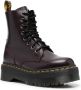 Dr. Martens Leren veterlaarzen Rood - Thumbnail 2