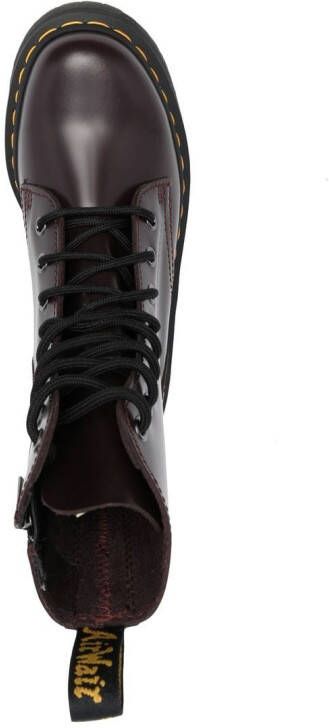 Dr. Martens Leren veterlaarzen Rood