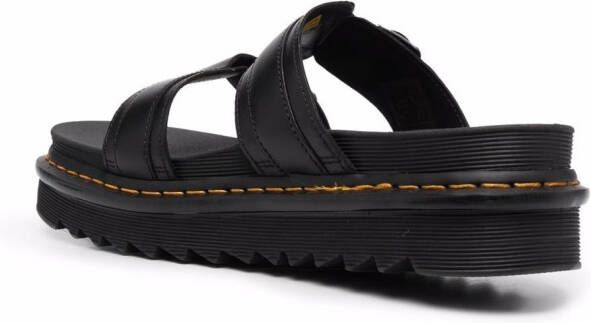 Dr. Martens Myles sandalen met plateauzool Zwart