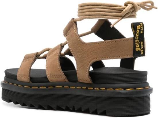 Dr. Martens Nartilla leren sandalen Beige