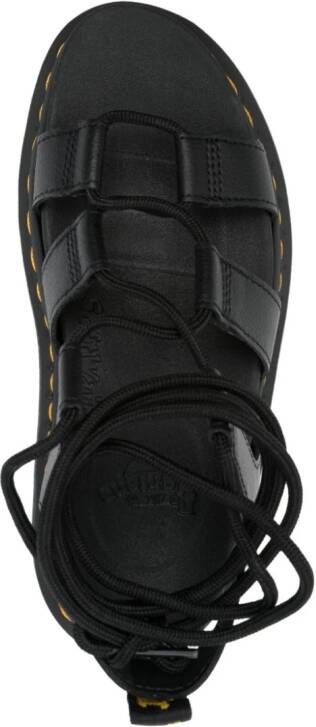 Dr. Martens Nartilla leren sandalen Zwart