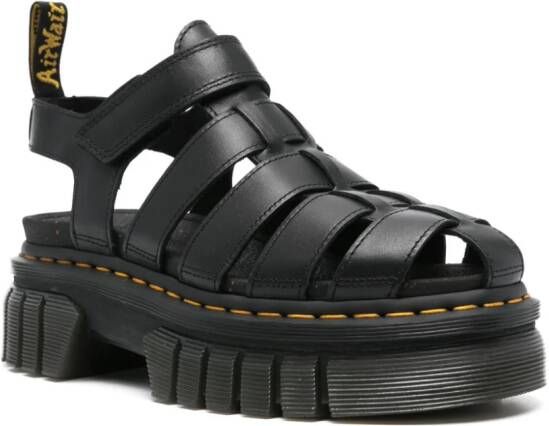 Dr. Martens Ricki leren sandalen Zwart